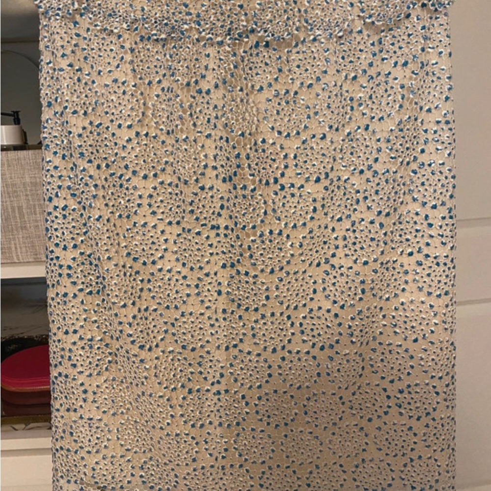 Tory Burch Blue & White Printed A-Line Skirt Resort Wear Size 4